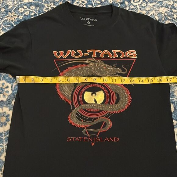 Wu-Tang Band Music Black Dragon Graphic Staten Island Shirt Casual - Picture 5 of 7